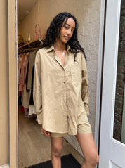 LuLu Button Down in Khaki