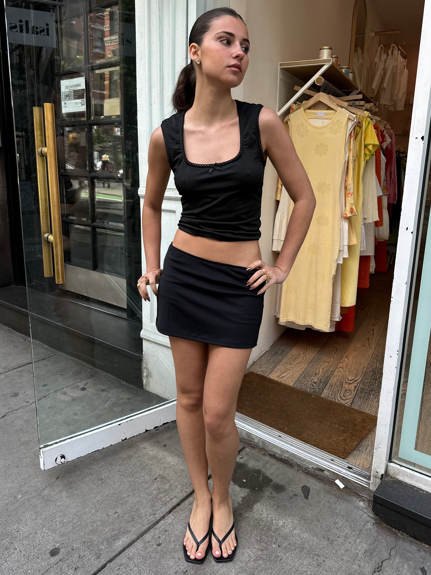 Casini Mini Skort in Black