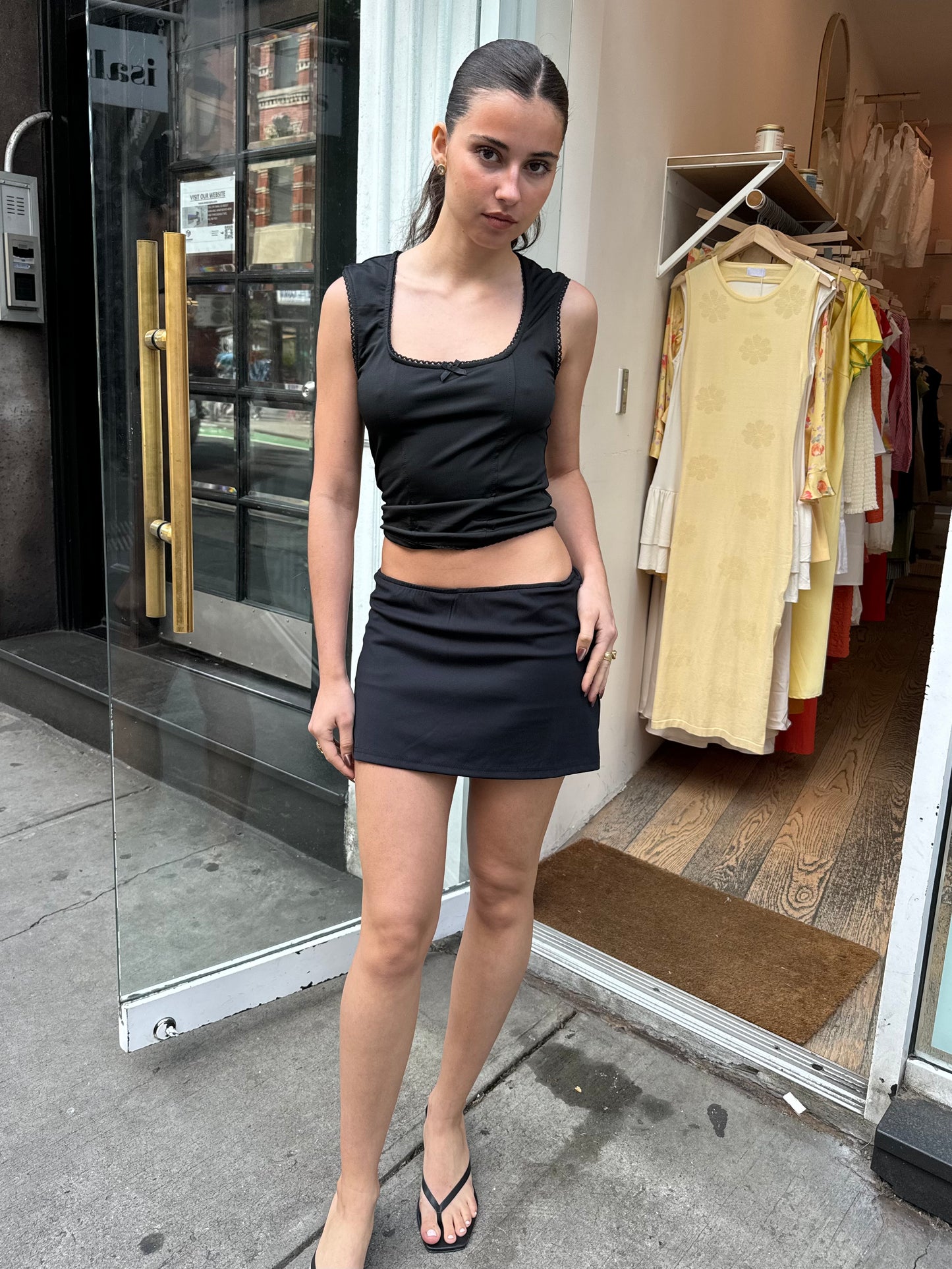 Casini Mini Skort in Black