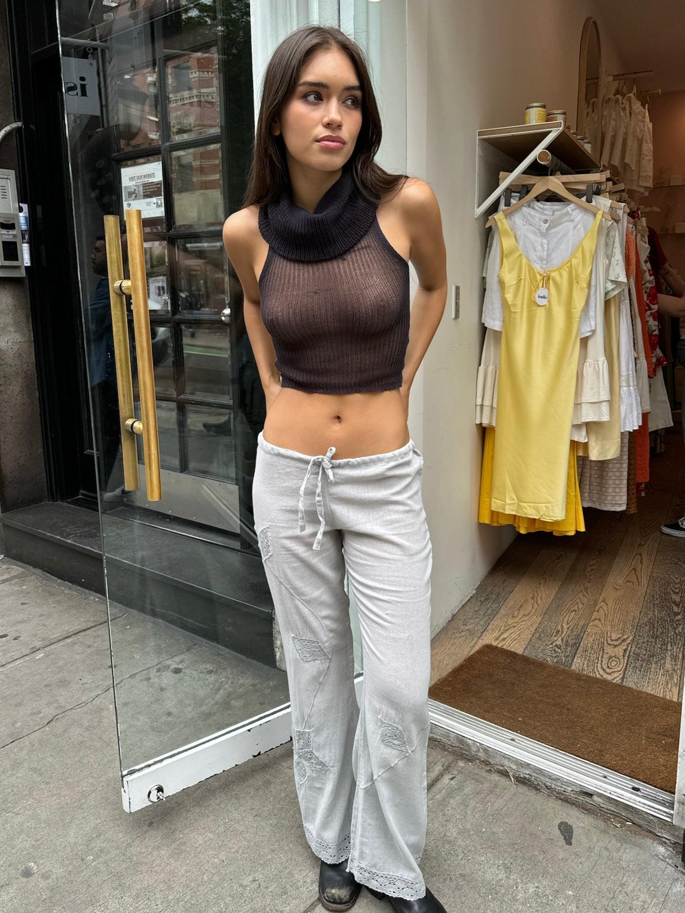 Star Pants in Grey