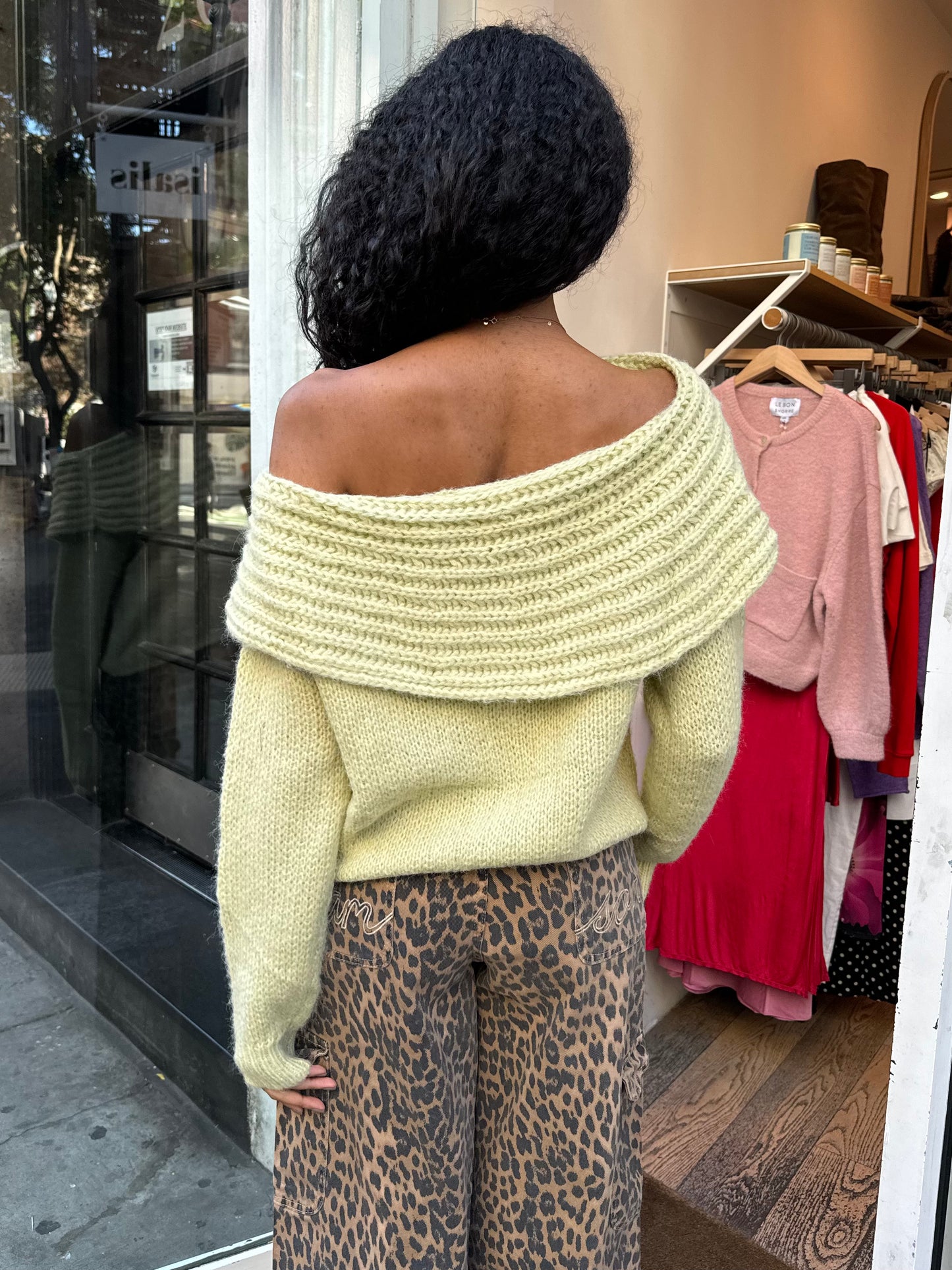 Selma Cowl Neck Sweater in Sage