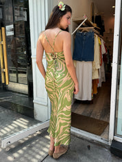 Reena Maxi Dress in Green