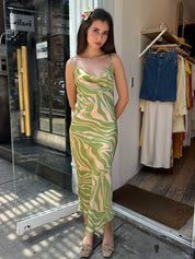 Reena Maxi Dress in Green