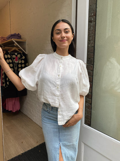 Bubble Shirt in White