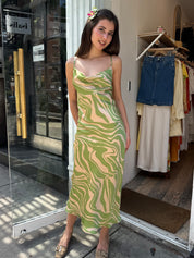 Reena Maxi Dress in Green