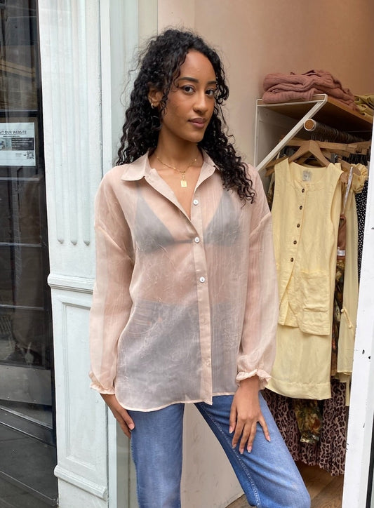 Rosie Blouse in Beige