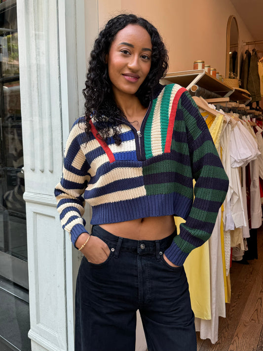 Folsom Sweater in Varsity Stripe