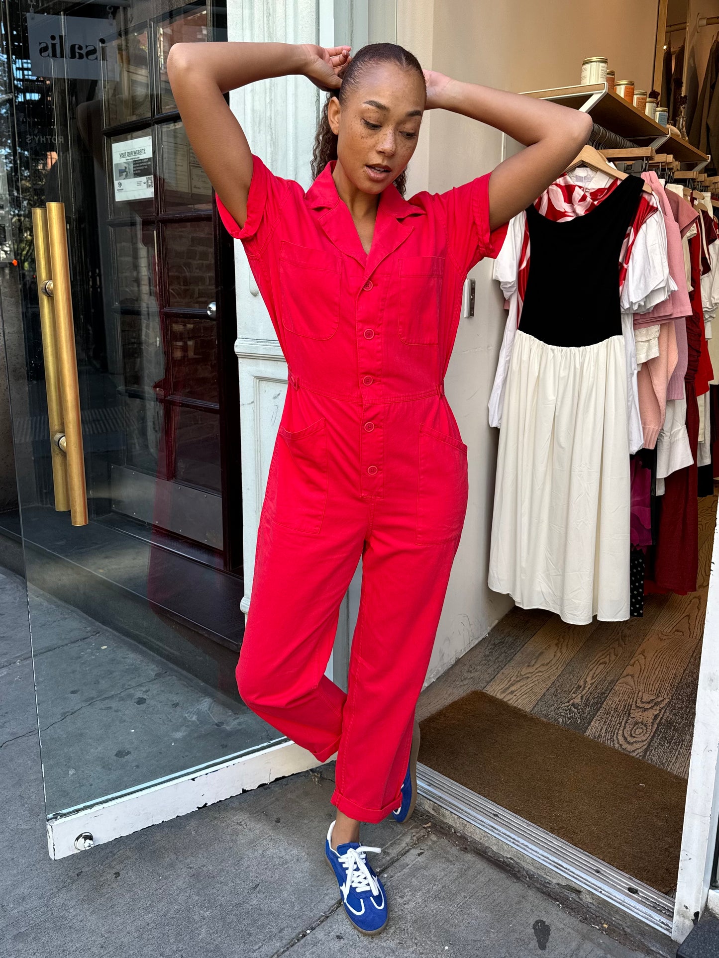 Grover Short Sleeve Field Suit in Rouge