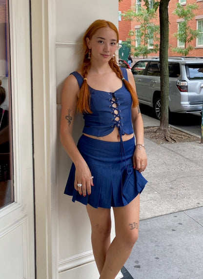 Trisha Skirt in Indigo