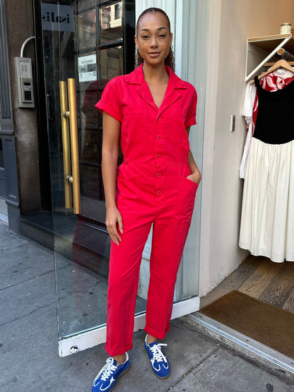 Grover Short Sleeve Field Suit in Rouge