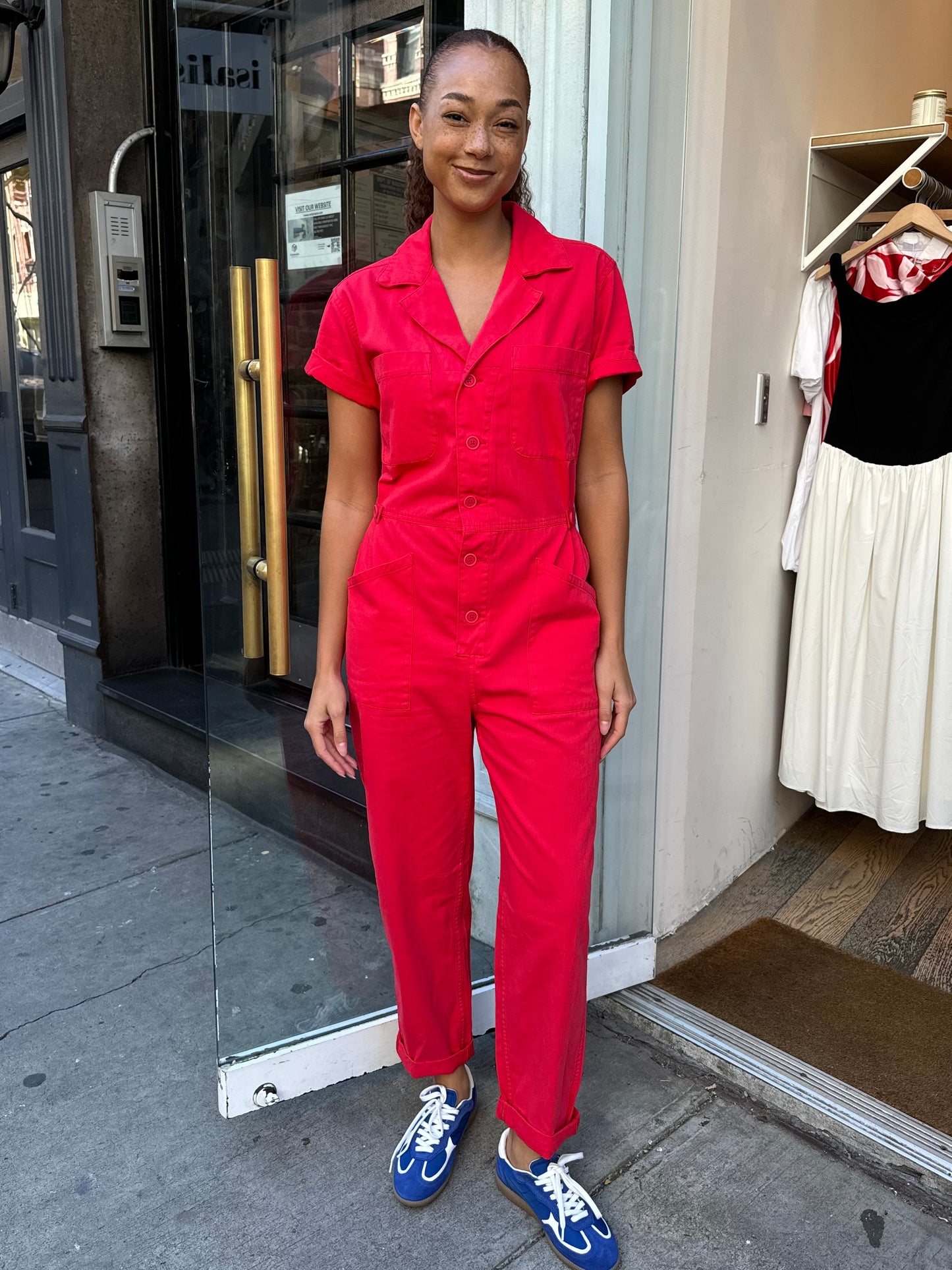 Grover Short Sleeve Field Suit in Rouge