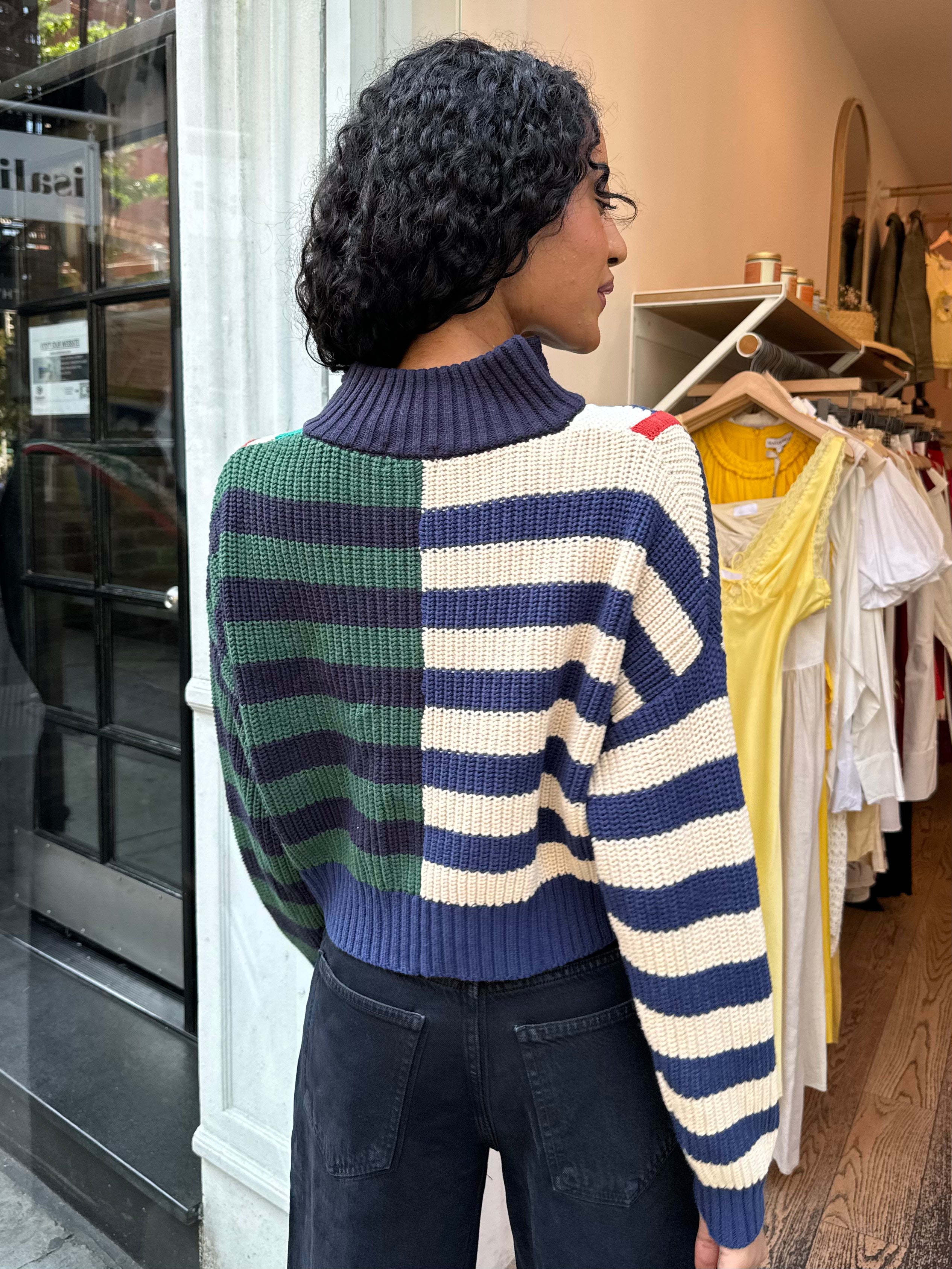 Folsom Sweater in Varsity Stripe