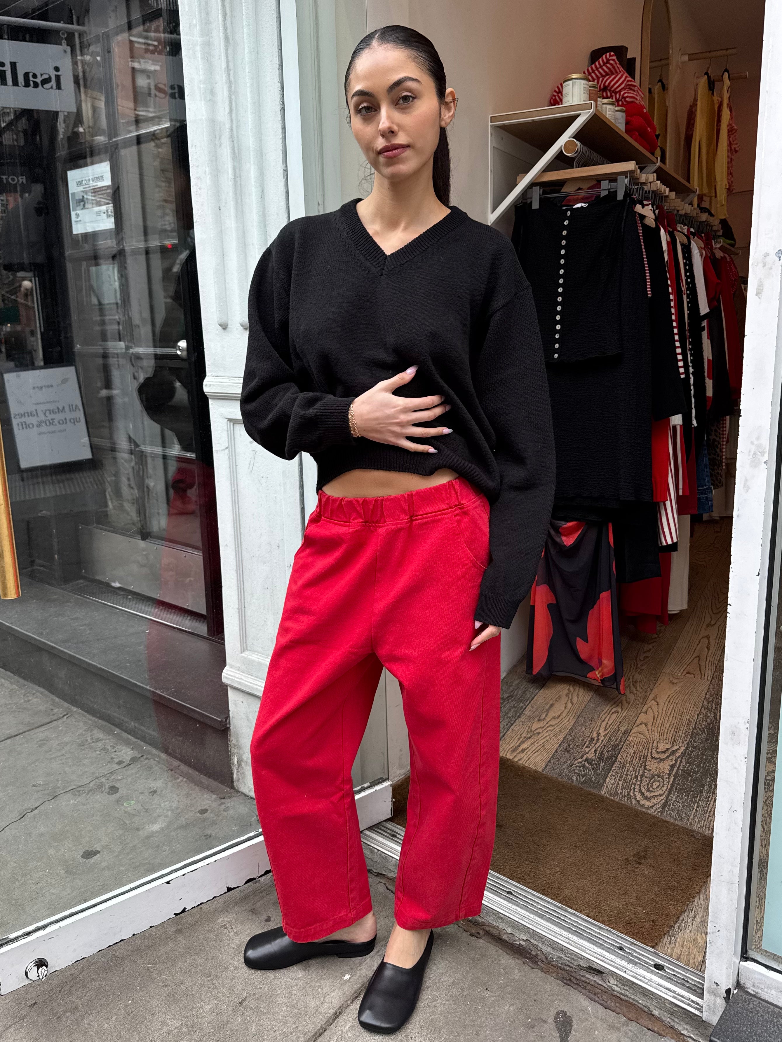 Arc Pants in Crayon Red