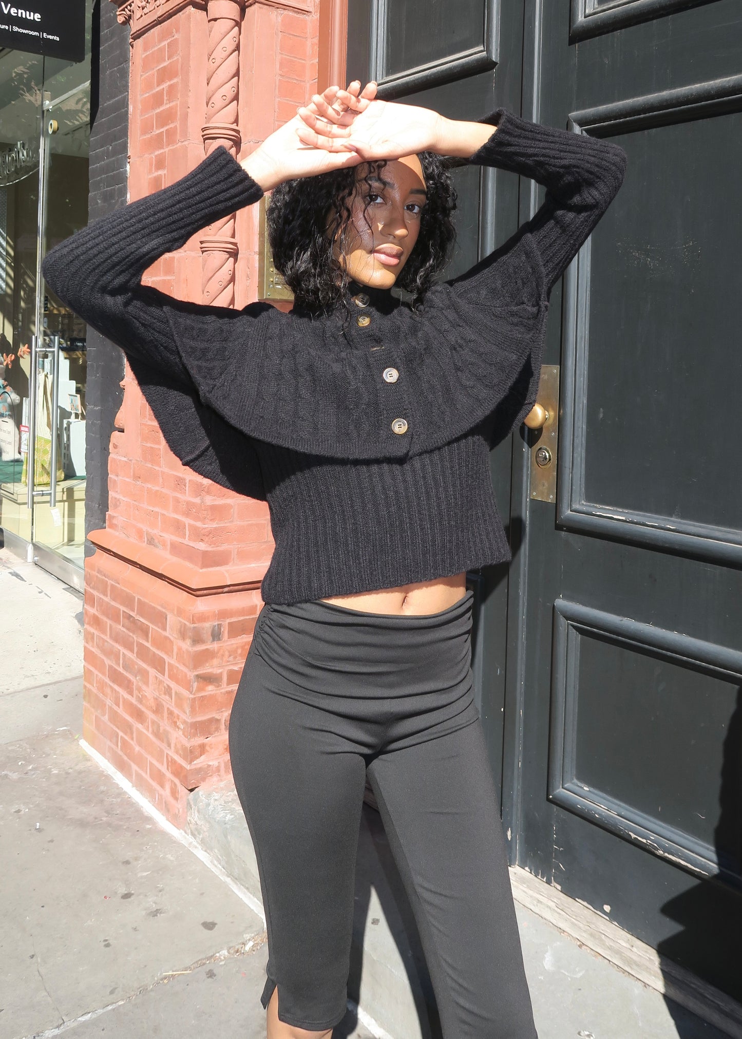 Yanai Knit Top in Black